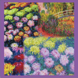 Van Gogh Purple Square Silk Scarf