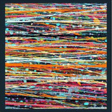 Paint Dripping Square Silk Scarf