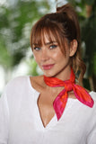 Pink Papaya Square Silk Scarf