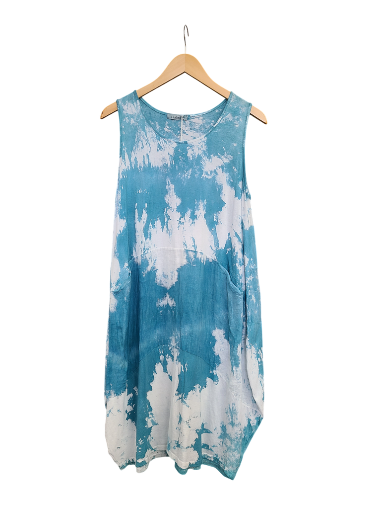 OS Knit & Linen Short Tank Dress