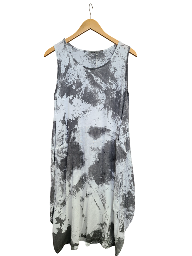 OS Knit & Linen Short Tank Dress