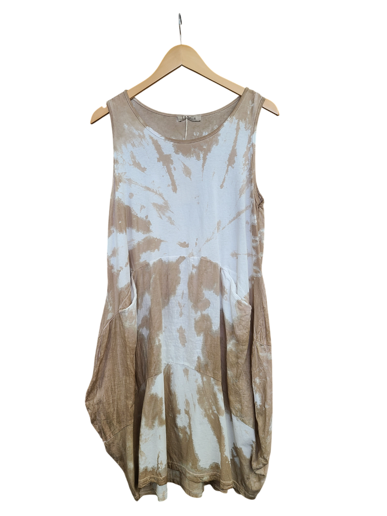 OS Knit & Linen Short Tank Dress