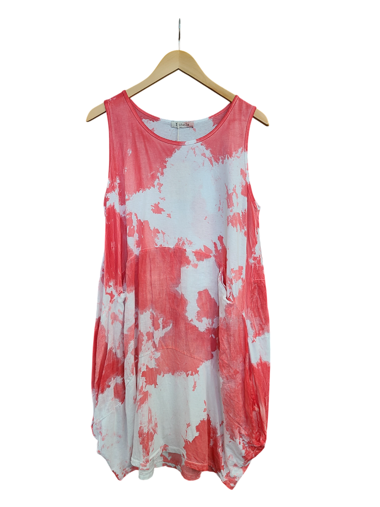 OS Knit & Linen Short Tank Dress
