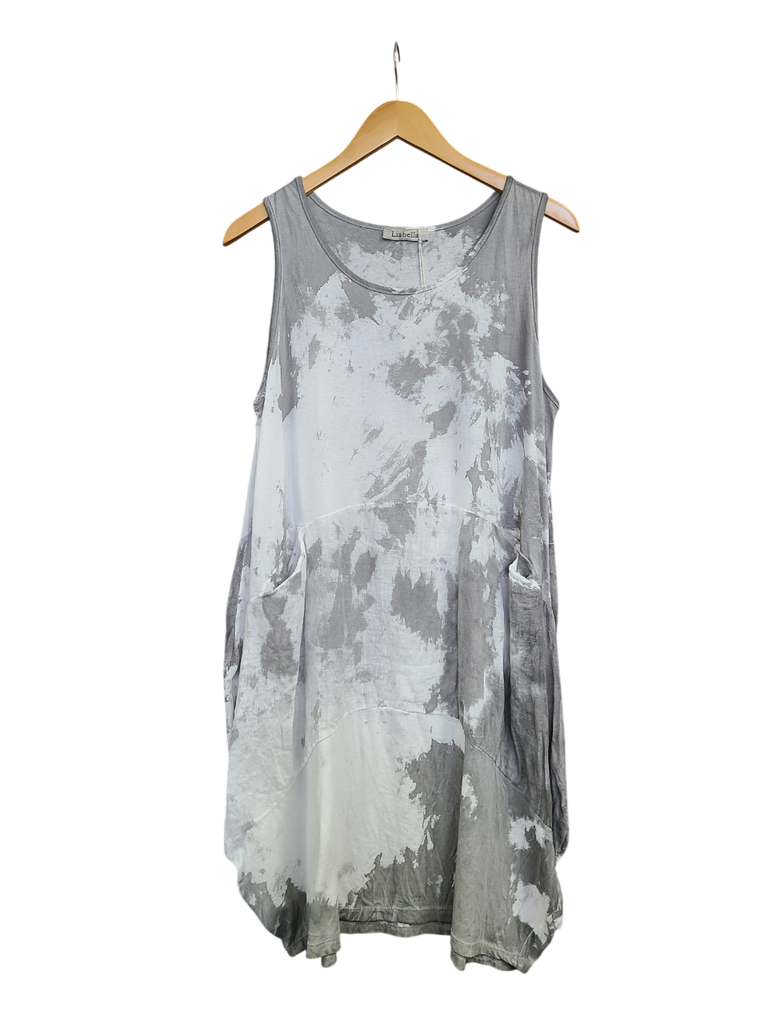 OS Knit & Linen Short Tank Dress