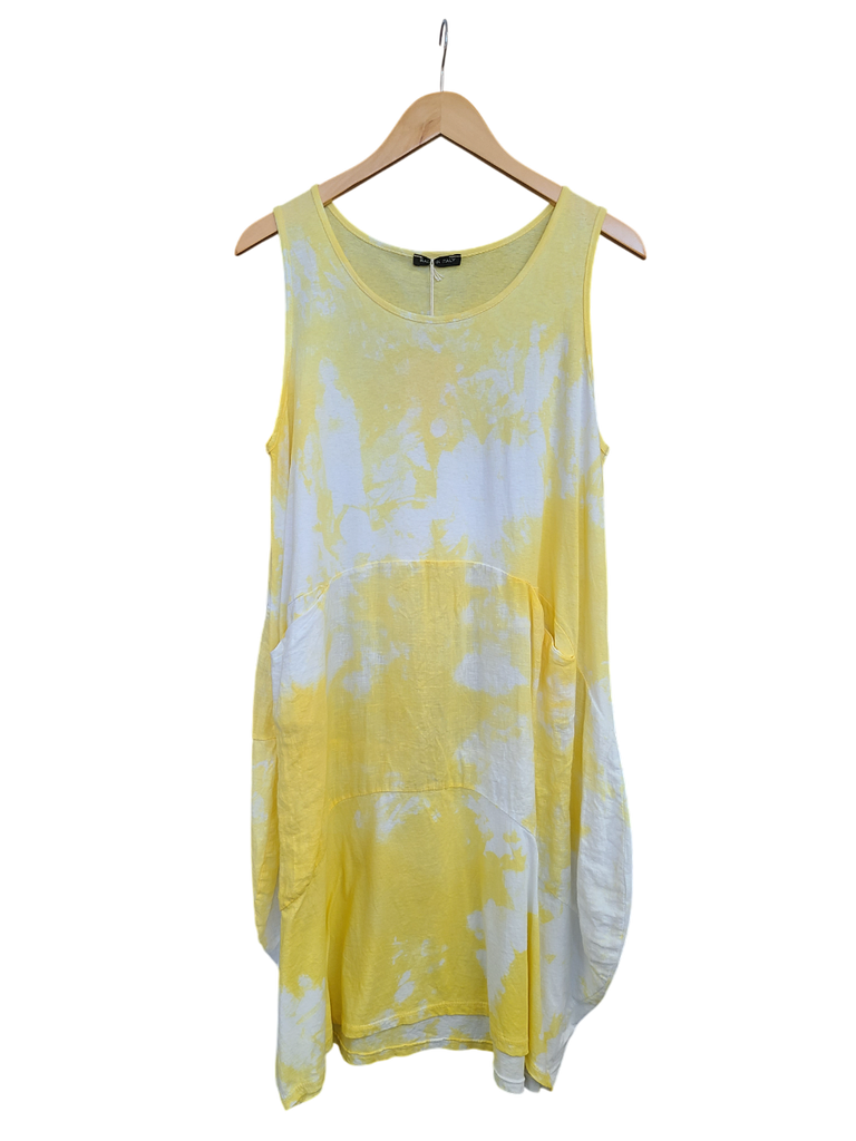 OS Knit & Linen Short Tank Dress