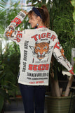 Thai Vintage Ad Tiger Button Down Shirt