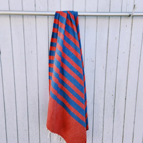 Wonderfouta Turkish Beach Towel / Sarong / Shawl - Two Tone Stripes