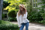 Shebobo Audrey 5" Wide Brim Big Bow Solid Color Straw Sun Hats