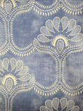 Blue Henna Ruffle Dress