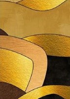 Gold & Black Geo Modal Kaftan