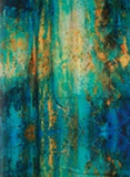 Teal & Gold Abstract Modal Kaftan