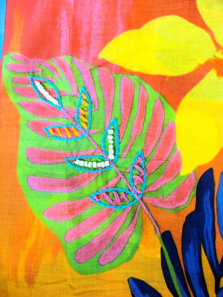 Artisan Tiki Beaded Tunic w/ Pockets