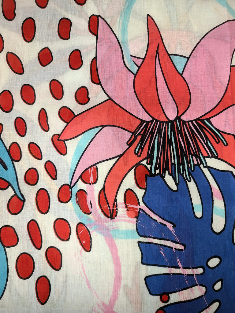 White Dots Leaf Tunic