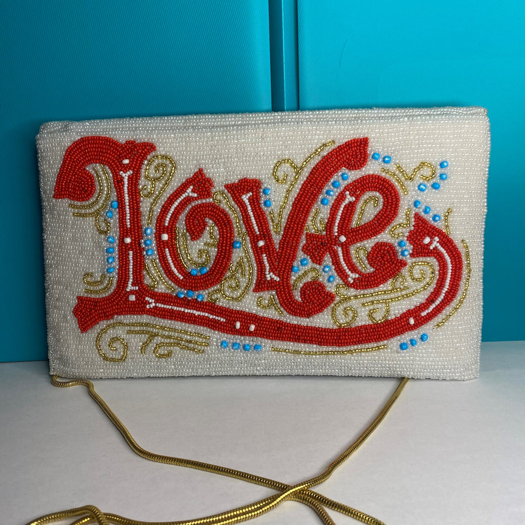 New Love All Beaded Clutch