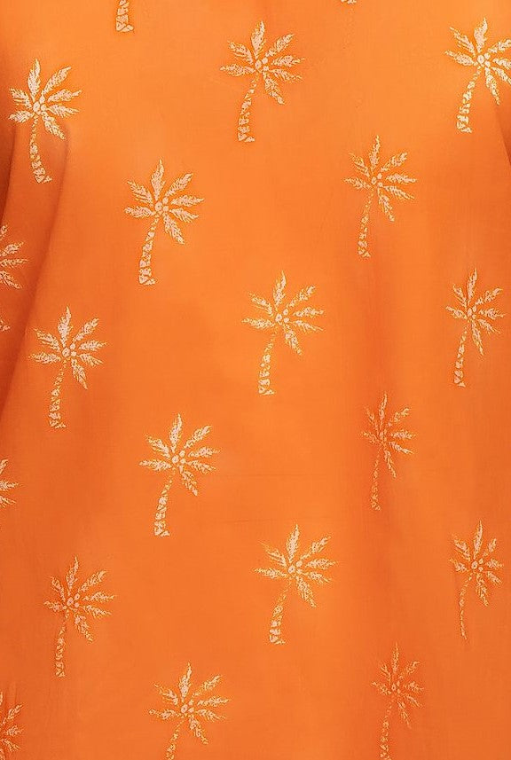 Orange Palm KikiSol Boyfriend Shirt
