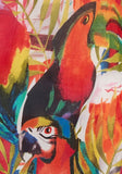 KikiSol Parrot Tunic with Papaya Trim